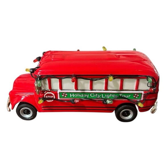 Dept 56 Christmas City Lights Tour Bus 55267 Snow Village Lights Don’t Work - Picture 2 of 8